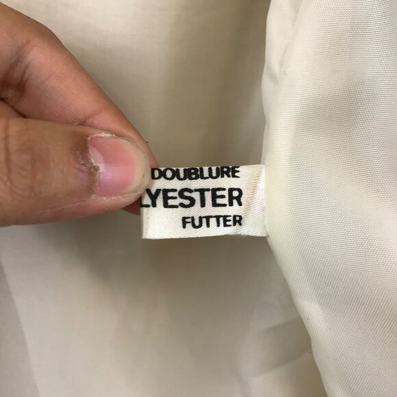 Vintage Hilda Ltd Full Zip Icelandic Ivory Wool Geometric Sweater Women’s M - Picture 14 of 15